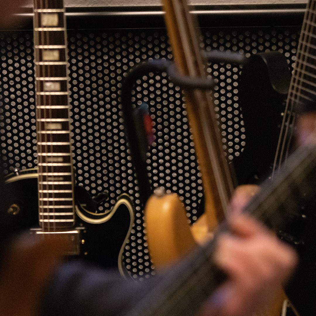 playing guitar